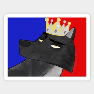 The Wolf King Sticker